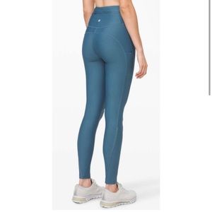 LULULEMON Flurry Up Super High Rise Tight Petrol Blue
